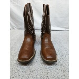 Men's IUV Western Cowboy Boots Size 13 Dark Brown WB515 Square Toe New With Box